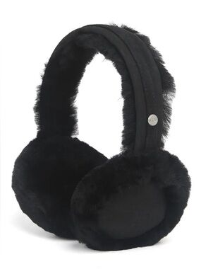 UGG W Center Strip Earmuff- Ear Warmers Black